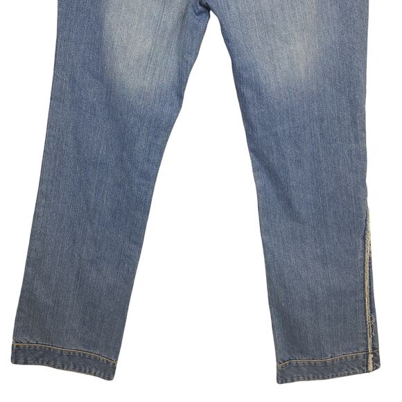 Old Navy Jeans Womens 10 Blue Denim Bootcut Special Edition Distressed Vtg Y2k - Picture 10 of 16